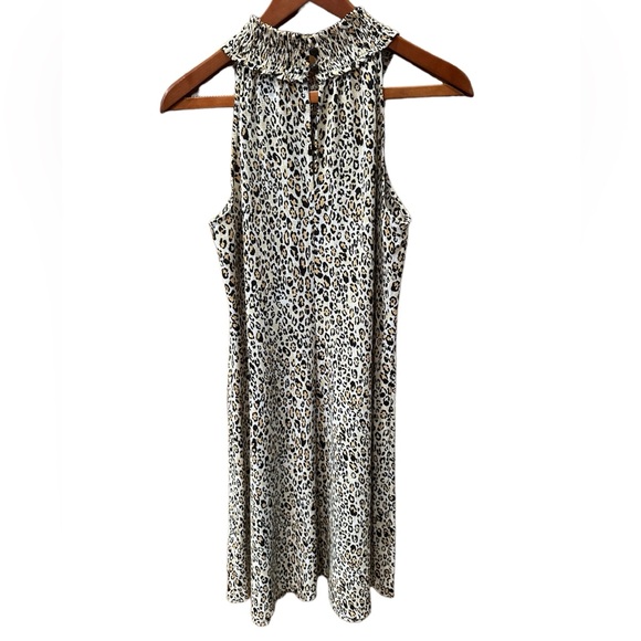 Gabby Skye Animal Print Sleeveless Babydoll Dress - Picture 4 of 9